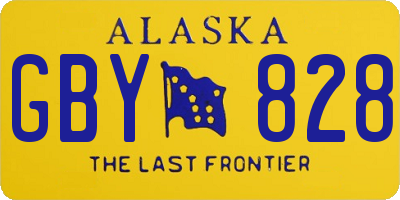 AK license plate GBY828