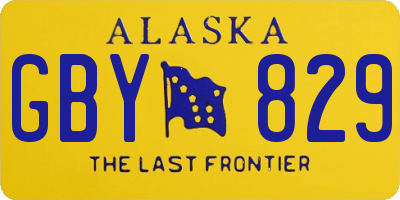 AK license plate GBY829