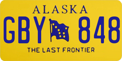 AK license plate GBY848