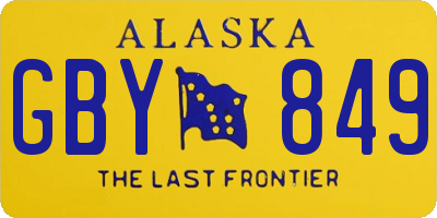 AK license plate GBY849