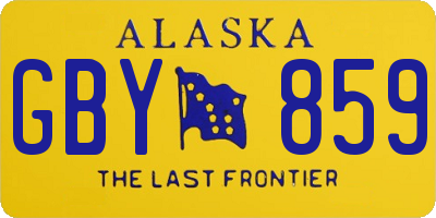 AK license plate GBY859
