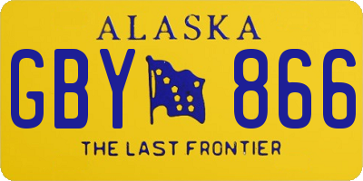 AK license plate GBY866