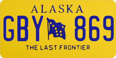 AK license plate GBY869