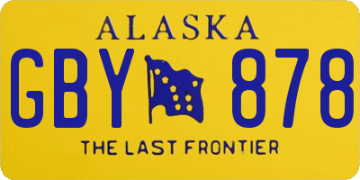 AK license plate GBY878