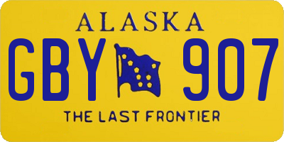 AK license plate GBY907