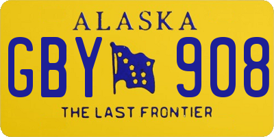 AK license plate GBY908