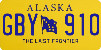 AK license plate GBY910