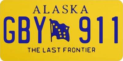 AK license plate GBY911