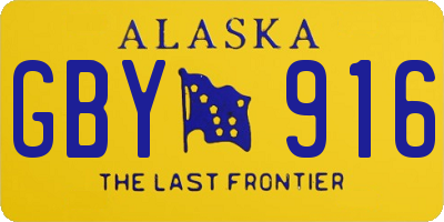 AK license plate GBY916