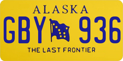 AK license plate GBY936