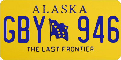 AK license plate GBY946