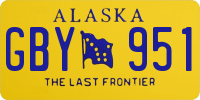 AK license plate GBY951