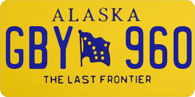 AK license plate GBY960