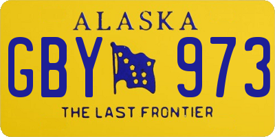 AK license plate GBY973