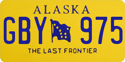 AK license plate GBY975