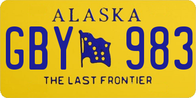 AK license plate GBY983