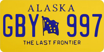 AK license plate GBY997