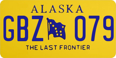 AK license plate GBZ079