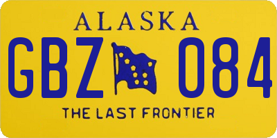 AK license plate GBZ084