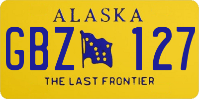 AK license plate GBZ127