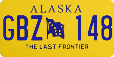 AK license plate GBZ148
