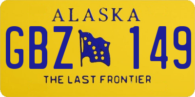 AK license plate GBZ149