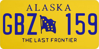 AK license plate GBZ159