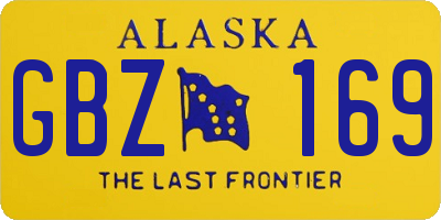 AK license plate GBZ169