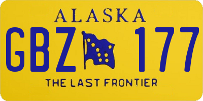 AK license plate GBZ177