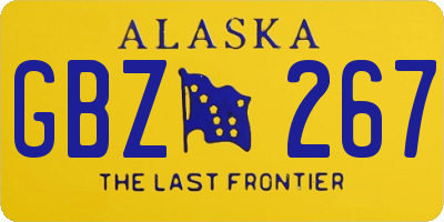 AK license plate GBZ267