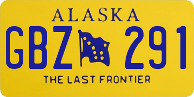 AK license plate GBZ291