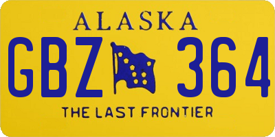 AK license plate GBZ364