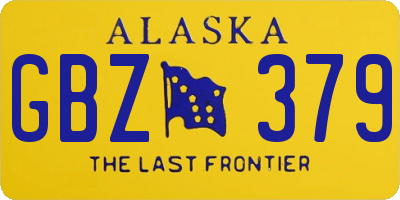 AK license plate GBZ379
