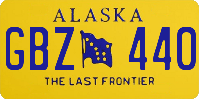 AK license plate GBZ440