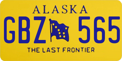 AK license plate GBZ565