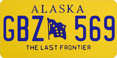 AK license plate GBZ569