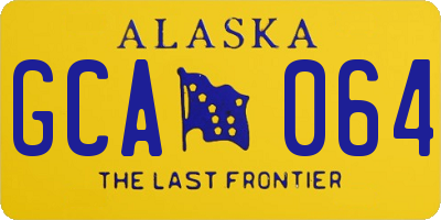 AK license plate GCA064