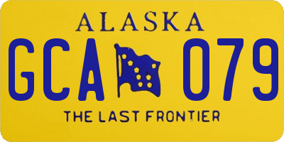 AK license plate GCA079