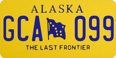 AK license plate GCA099