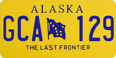 AK license plate GCA129