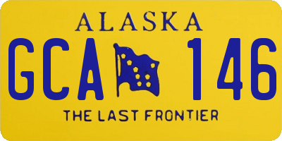 AK license plate GCA146