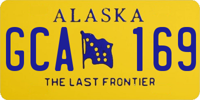AK license plate GCA169