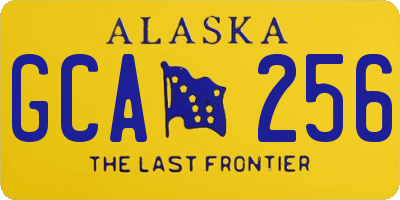 AK license plate GCA256