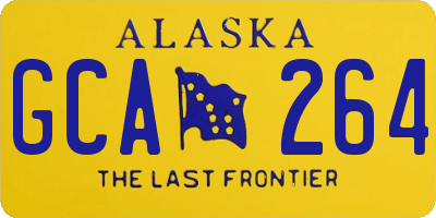 AK license plate GCA264