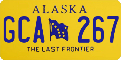 AK license plate GCA267
