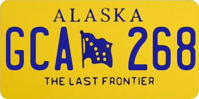 AK license plate GCA268