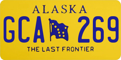 AK license plate GCA269