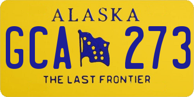AK license plate GCA273