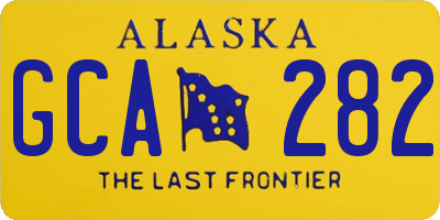 AK license plate GCA282