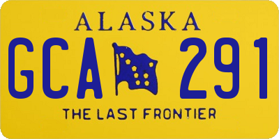 AK license plate GCA291